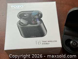 MaxSold Auction: TOZO T6 Wireless Bluetooth Deep Bass Waterproof Ear Buds - San Jose (California, USA) SELLER MANAGED Estate Sale Online Auction - South 16th Street