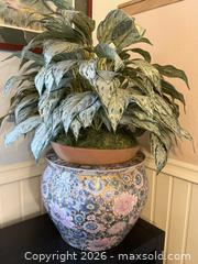 MaxSold Auction: VERY LARGE Vintage Chinese Thousand Flowers Patter Ceramic Chinoiserie Planter Pot - San Jose (California, USA) SELLER MANAGED Estate Sale Online Auction - South 16th Street