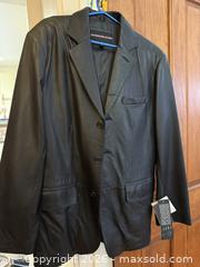 MaxSold Auction: Vintage Charles Klein Leather Jacket. New with Tags - San Jose (California, USA) SELLER MANAGED Estate Sale Online Auction - South 16th Street