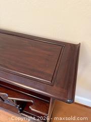 MaxSold Auction: Vintage Chinese Rosewood Display Cabinet With Carved Panels - San Jose (California, USA) SELLER MANAGED Estate Sale Online Auction - South 16th Street