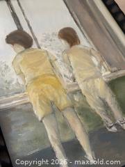 MaxSold Auction: Vintage Framed Art: Children Gazing Out Window - San Jose (California, USA) SELLER MANAGED Estate Sale Online Auction - South 16th Street