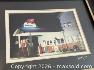 MaxSold Auction: Vintage Framed Art: Mobilgas Gas Station Photography Signed Demaio - San Jose (California, USA) SELLER MANAGED Estate Sale Online Auction - South 16th Street