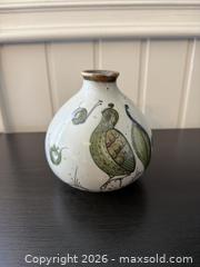 MaxSold Auction: Vintage Ken Edwards Mexican Tonala Pottery Vase Bird Butterfly And Flower Signed - San Jose (California, USA) SELLER MANAGED Estate Sale Online Auction - South 16th Street