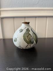 MaxSold Auction: Vintage Ken Edwards Mexican Tonala Pottery Vase Bird Butterfly And Flower Signed - San Jose (California, USA) SELLER MANAGED Estate Sale Online Auction - South 16th Street