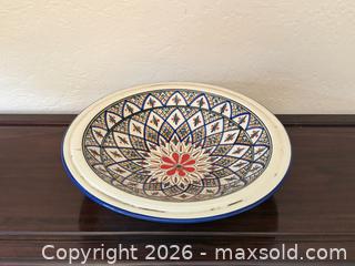 MaxSold Auction: Vintage Le Souk Tunisia Ceramique Hand Painted Mediterranean Tabarka Serving Bowl - San Jose (California, USA) SELLER MANAGED Estate Sale Online Auction - South 16th Street