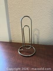 MaxSold Auction: Vintage Mid-Century Modern Chrome Oversized Paperclip - San Jose (California, USA) SELLER MANAGED Estate Sale Online Auction - South 16th Street