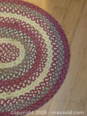 MaxSold Auction: Vintage Oval Braided Multicolor Rug - San Jose (California, USA) SELLER MANAGED Estate Sale Online Auction - South 16th Street