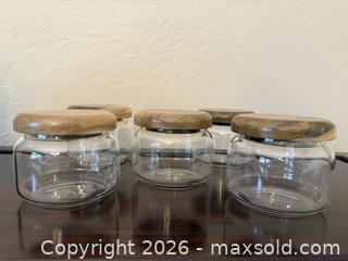 MaxSold Auction: Vintage Wood Mushroom Top Glass Jars Kitchen Storage - San Jose (California, USA) SELLER MANAGED Estate Sale Online Auction - South 16th Street