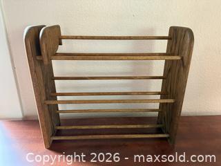 MaxSold Auction: Vintage Wooden CD or Book Rack - San Jose (California, USA) SELLER MANAGED Estate Sale Online Auction - South 16th Street