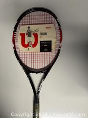 MaxSold Auction: Brand new Wilson fusion XL tennis racket  - Lower Moreland Township (Pennsylvania, USA) SELLER MANAGED Downsizing Online Auction - Huntingdon Pike