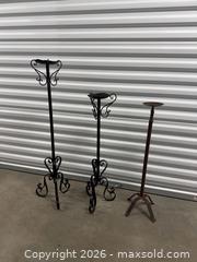MaxSold Auction: Floor candle iron holders  - Lower Moreland Township (Pennsylvania, USA) SELLER MANAGED Downsizing Online Auction - Huntingdon Pike