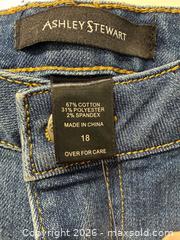 MaxSold Auction: New Ashley Stewart jeans  - Lower Moreland Township (Pennsylvania, USA) SELLER MANAGED Downsizing Online Auction - Huntingdon Pike
