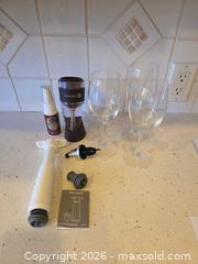 MaxSold Auction: 3 Wine Glasses and Accessories - Saanich (British Columbia, Canada) PARTNER MANAGED Downsizing Online Auction - Gordon Point Drive