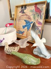 MaxSold Auction: Bird-Themed Mixed Lot: Ceramic Planter, Figurines & Tray - Saanich (British Columbia, Canada) PARTNER MANAGED Downsizing Online Auction - Gordon Point Drive