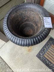 MaxSold Auction: Black Metal Planter 2 ft - Saanich (British Columbia, Canada) PARTNER MANAGED Downsizing Online Auction - Gordon Point Drive