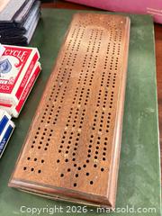 MaxSold Auction: Board Games, Card Decks & Wooden Cribbage Board, Backgammon - Saanich (British Columbia, Canada) PARTNER MANAGED Downsizing Online Auction - Gordon Point Drive