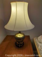 MaxSold Auction: Brass Coloured Asian-Inspired Table Lamp - Saanich (British Columbia, Canada) PARTNER MANAGED Downsizing Online Auction - Gordon Point Drive