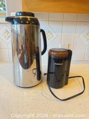 MaxSold Auction: Cuisinart Electric Coffee Grinder & Thermal Carafe - Saanich (British Columbia, Canada) PARTNER MANAGED Downsizing Online Auction - Gordon Point Drive