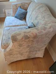 MaxSold Auction: Floral Fabric Loveseat, 2-Seater - Saanich (British Columbia, Canada) PARTNER MANAGED Downsizing Online Auction - Gordon Point Drive