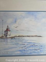 MaxSold Auction: Framed Print Limited Edition "Harbour Lighthouse" by J. Belluz - Saanich (British Columbia, Canada) PARTNER MANAGED Downsizing Online Auction - Gordon Point Drive