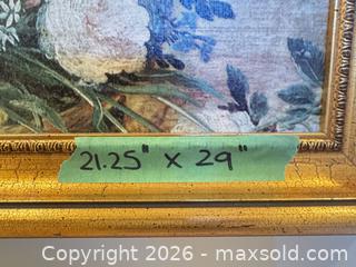 MaxSold Auction: Gilded-Framed Chinoiserie Floral Giclée Print (Portrait) - Saanich (British Columbia, Canada) PARTNER MANAGED Downsizing Online Auction - Gordon Point Drive