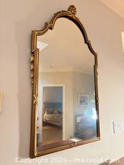 MaxSold Auction: Gold Metal Framed Traditional Wall Mirror, 43.5 “ H - Saanich (British Columbia, Canada) PARTNER MANAGED Downsizing Online Auction - Gordon Point Drive