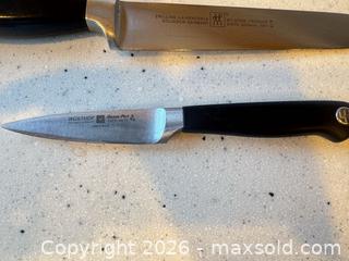 MaxSold Auction: Henckels and Wusthof 7 Piece Cutter Set with Wooden Block - Saanich (British Columbia, Canada) PARTNER MANAGED Downsizing Online Auction - Gordon Point Drive