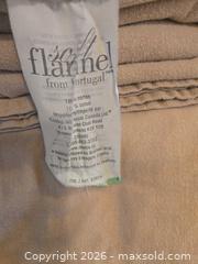 MaxSold Auction: King Beige Flannel Sheet Set - Saanich (British Columbia, Canada) PARTNER MANAGED Downsizing Online Auction - Gordon Point Drive