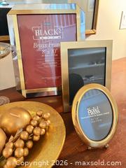 MaxSold Auction: Lot of 7 Home Decor: Brass Frames, Glass Compote, Candles, Artwork - Saanich (British Columbia, Canada) PARTNER MANAGED Downsizing Online Auction - Gordon Point Drive