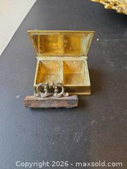 MaxSold Auction: Lot of Vintage Brass & Chrome Desk Items  - Saanich (British Columbia, Canada) PARTNER MANAGED Downsizing Online Auction - Gordon Point Drive