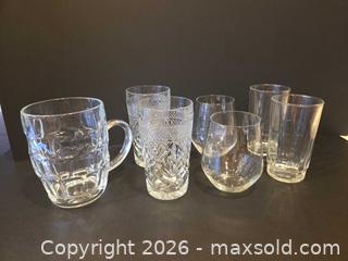 MaxSold Auction: Mixed Clear Glassware Set, 7 Pieces - Saanich (British Columbia, Canada) PARTNER MANAGED Downsizing Online Auction - Gordon Point Drive