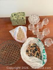 MaxSold Auction: Mixed Floral Arranging Lot: Glass Spheres, Wire Grid, Foam & Pebbles - Saanich (British Columbia, Canada) PARTNER MANAGED Downsizing Online Auction - Gordon Point Drive