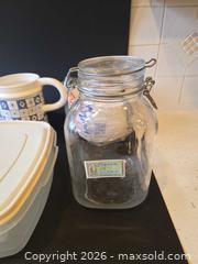 MaxSold Auction: Mixed Kitchen Storage Containers, Ceramic Pitcher & Disposable Plates - Saanich (British Columbia, Canada) PARTNER MANAGED Downsizing Online Auction - Gordon Point Drive