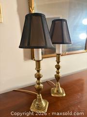 MaxSold Auction: Pair of Brass Traditional Table Lamps, Brass/Gold Tone - Saanich (British Columbia, Canada) PARTNER MANAGED Downsizing Online Auction - Gordon Point Drive