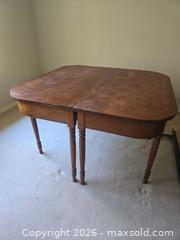 MaxSold Auction: Pair of Solid Wood Victorian Dining Half-Tables, Medium Brown - Saanich (British Columbia, Canada) PARTNER MANAGED Downsizing Online Auction - Gordon Point Drive