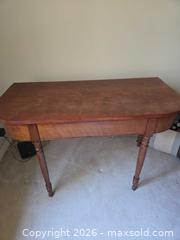 MaxSold Auction: Pair of Solid Wood Victorian Dining Half-Tables, Medium Brown - Saanich (British Columbia, Canada) PARTNER MANAGED Downsizing Online Auction - Gordon Point Drive