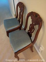 MaxSold Auction: Pair of Wooden Dining Chairs - Saanich (British Columbia, Canada) PARTNER MANAGED Downsizing Online Auction - Gordon Point Drive