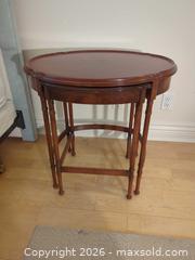 MaxSold Auction: Pull Out Wooden Nesting Accent Table - Saanich (British Columbia, Canada) PARTNER MANAGED Downsizing Online Auction - Gordon Point Drive