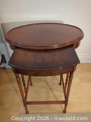 MaxSold Auction: Pull Out Wooden Nesting Accent Table - Saanich (British Columbia, Canada) PARTNER MANAGED Downsizing Online Auction - Gordon Point Drive
