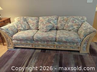 MaxSold Auction: Rattan Wicker Sofa - Saanich (British Columbia, Canada) PARTNER MANAGED Downsizing Online Auction - Gordon Point Drive