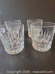 MaxSold Auction: Set of 6 Clear Cut-Style Faceted Glasses (Short & Tall) - Saanich (British Columbia, Canada) PARTNER MANAGED Downsizing Online Auction - Gordon Point Drive