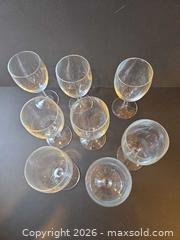 MaxSold Auction: Set of 8 Small Stemmed White Wine Glasses - Saanich (British Columbia, Canada) PARTNER MANAGED Downsizing Online Auction - Gordon Point Drive