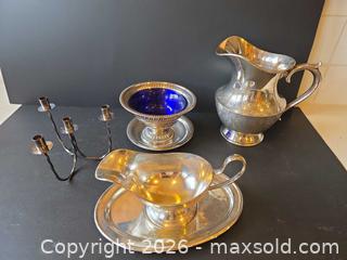 MaxSold Auction: Silver-Plated Brass Serveware Set - Saanich (British Columbia, Canada) PARTNER MANAGED Downsizing Online Auction - Gordon Point Drive