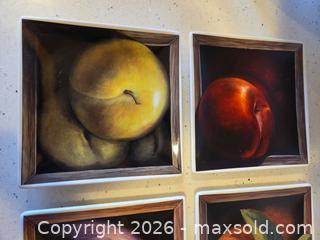 MaxSold Auction: Square Ceramic Fruit Plates, Set of 4 - Saanich (British Columbia, Canada) PARTNER MANAGED Downsizing Online Auction - Gordon Point Drive