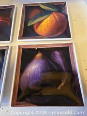 MaxSold Auction: Square Ceramic Fruit Plates, Set of 4 - Saanich (British Columbia, Canada) PARTNER MANAGED Downsizing Online Auction - Gordon Point Drive