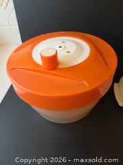 MaxSold Auction: Vintage Cake Carrier and Salad Spinner - Saanich (British Columbia, Canada) PARTNER MANAGED Downsizing Online Auction - Gordon Point Drive