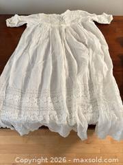 MaxSold Auction: Vintage Infant Christening Gown Set with Bonnet & Accessories - Saanich (British Columbia, Canada) PARTNER MANAGED Downsizing Online Auction - Gordon Point Drive