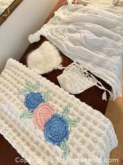 MaxSold Auction: Vintage Infant Christening Gown Set with Bonnet & Accessories - Saanich (British Columbia, Canada) PARTNER MANAGED Downsizing Online Auction - Gordon Point Drive