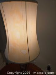 MaxSold Auction: Vintage Porcelain and Metal Table Lamp, Floral Beige - Saanich (British Columbia, Canada) PARTNER MANAGED Downsizing Online Auction - Gordon Point Drive