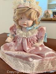 MaxSold Auction: Vintage Porcelain/Bisque Doll with Original Dress and Bonnet - Saanich (British Columbia, Canada) PARTNER MANAGED Downsizing Online Auction - Gordon Point Drive